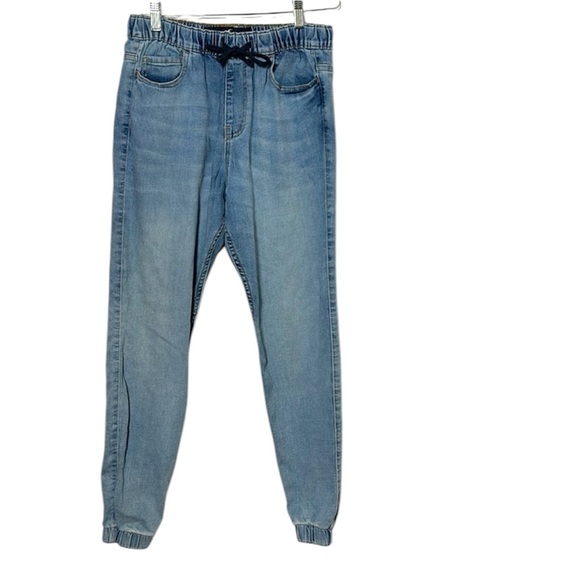 NEW NWT HOLLISTER Advanced Stretch SKINNY JOGGER size XS light wash denim jogger - Picture 1 of 11